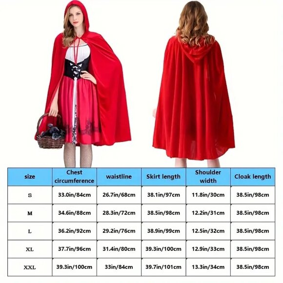 Women's Little Red Riding Hood Costume Size XL  NWOT - Picture 6 of 12